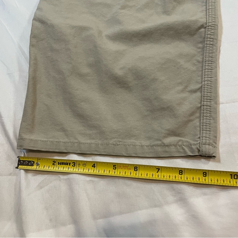 Carhartt Mens B151-TAN Loose Fit Canvas Work Dungaree Pants Tan 38x30 - Picture 7 of 9